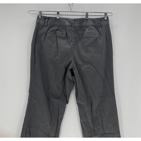 Vintage True Y2K Lane Bryant gray khakis chinos flare size 18 versatile casual - Picture 4 of 7